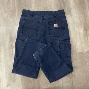 Carhartt Navy Blue Work Pants FLAME RESIST